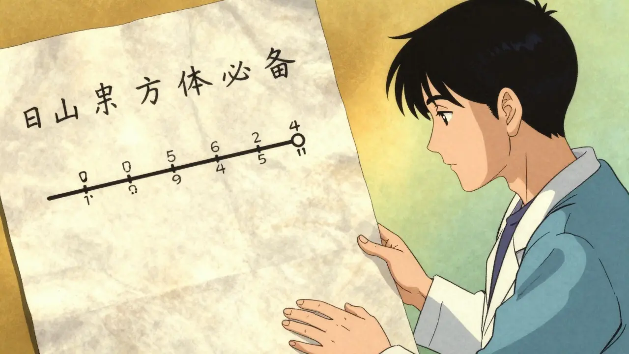 A patient sharing a medication timeline with a supportive doctor in anime style.