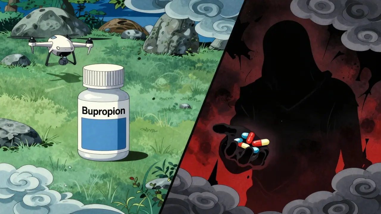 Contrast between safe delivery of generic medication and risky counterfeit drugs