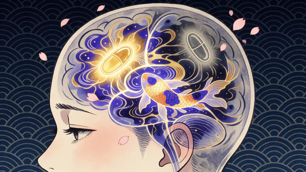 Illustration of brain activity differing between brand and generic expectations.